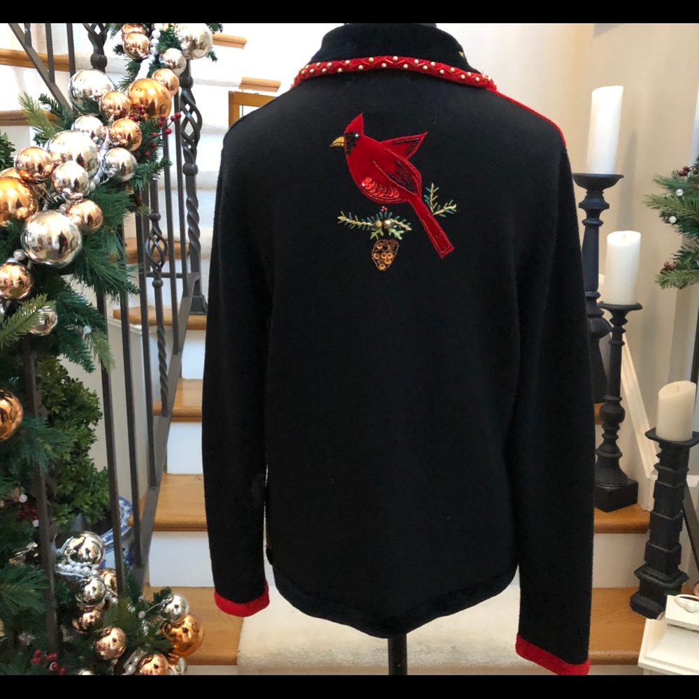 ❤️🖤GORGEOUS CHRISTMAS SWEATER WITH EMBELLISHMENT❤️🖤 - Picture 6 of 13